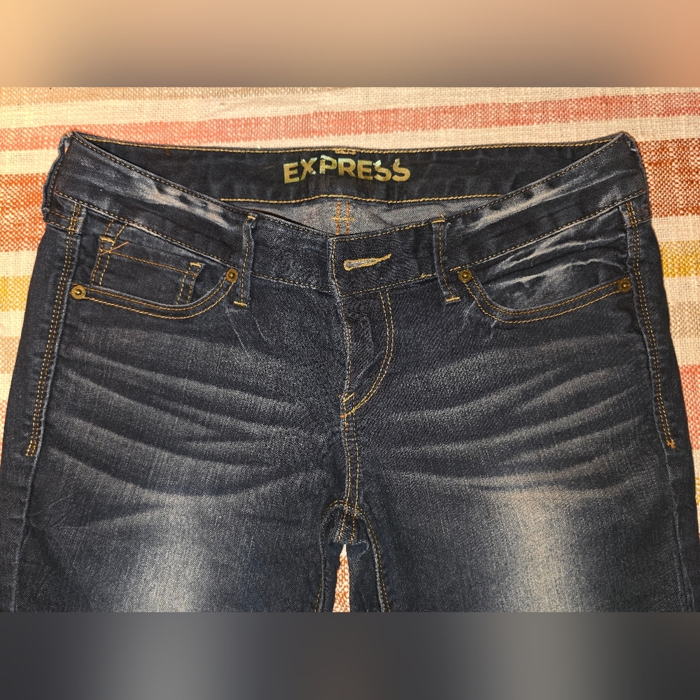 Express Skinny Jeans Dark Blue